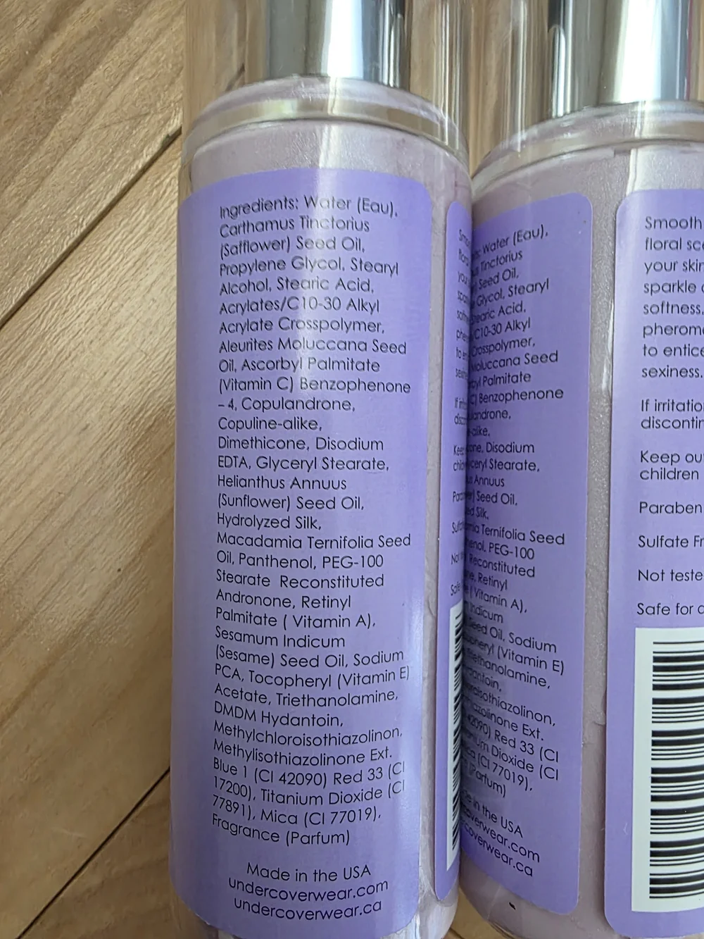 Flirty Body by undercoverwear shimmer body lotion with pheromones plumeria *New*